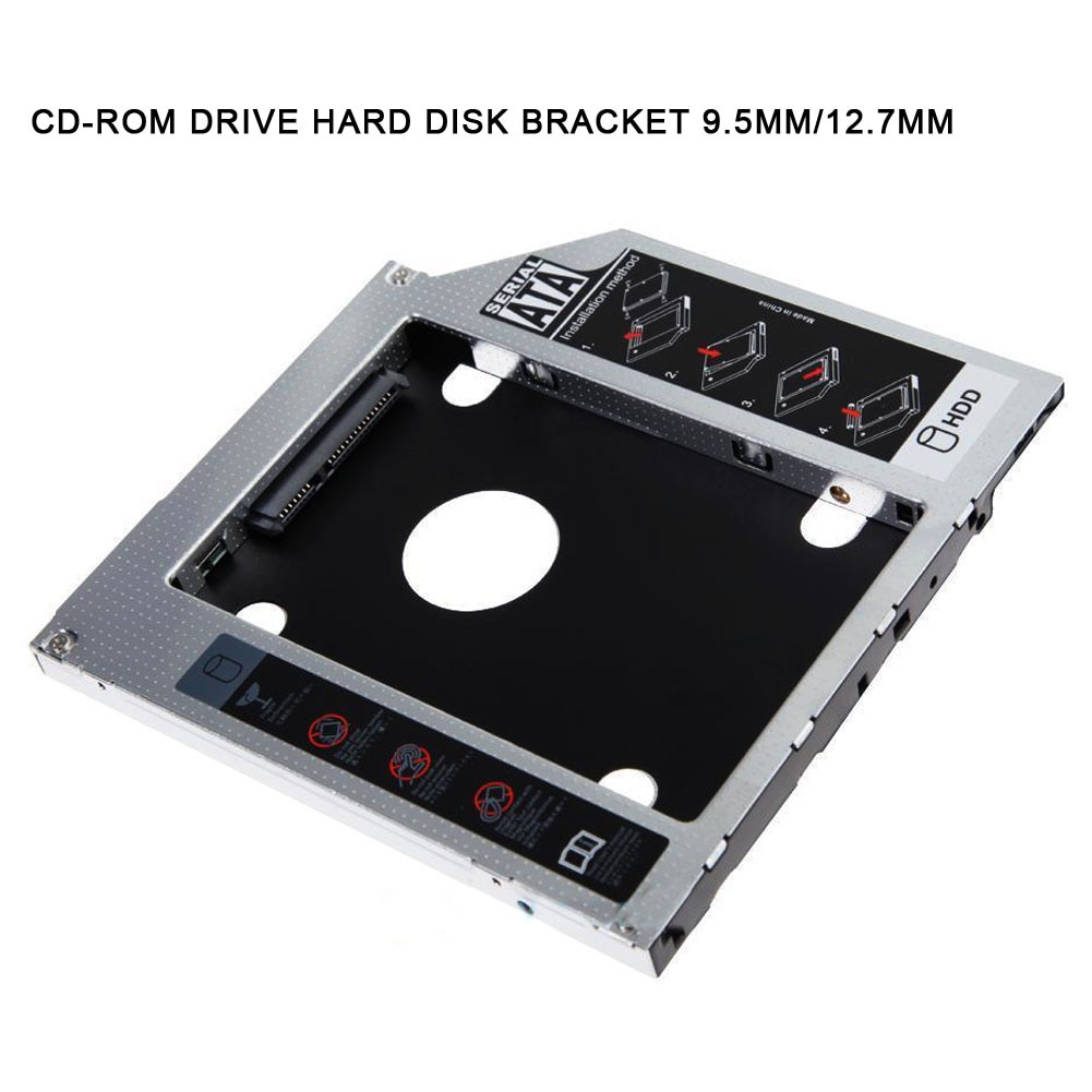 9.5mm/12.7mm sata hdd ssd harddisk cd-rom beslag caddy bay til macbook windows qjy 99