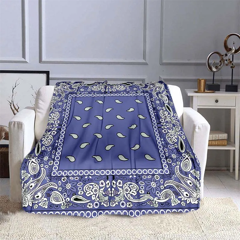 Bohemian Stijl Boho Bandana Sofa Dekens Voor Bedden Super Zachte Warme Deken Cover Flanel Gooi Deken Flanellen Deken Huis Cadeau: 75x75cm / green