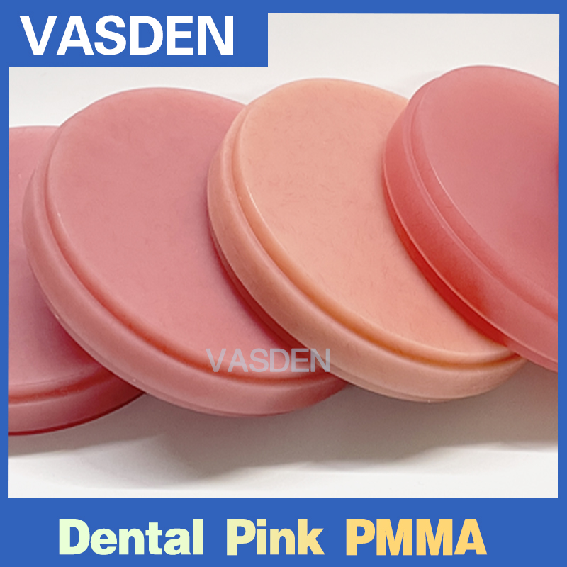 Blocchi PMMA rosa monocromatici OD98mm per fresatura ca/Camera Fornitura dentale discoteca PMMA ca-Camera