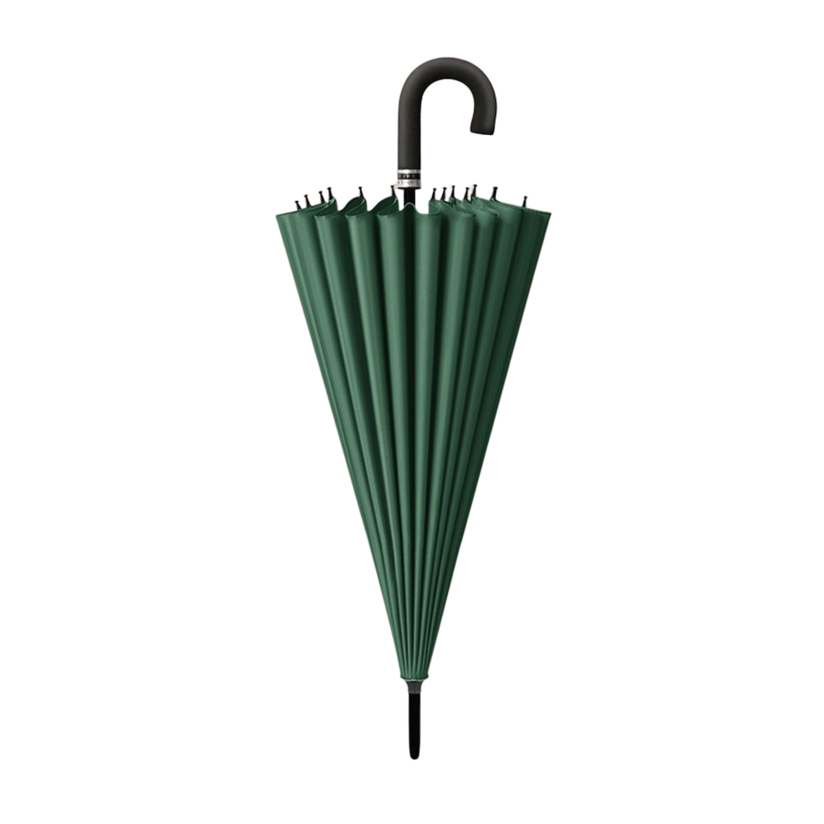 Paraguas Blooming In Water Paraguas grande con mango en forma de J de 24 pulgadas de estilo fresco Paraguas de golf con protección UV Paraguas de lluvia para todas las estaciones: Verde militar