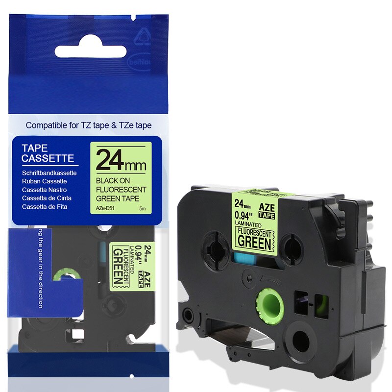 Fimax 1 Pack kompatybilny z Brother TZe651 TZe-251 TZE-451 drukarka do etykiet p-touch TZe-651 czarny na żółtym TZe-151 TZe-251 tze-551