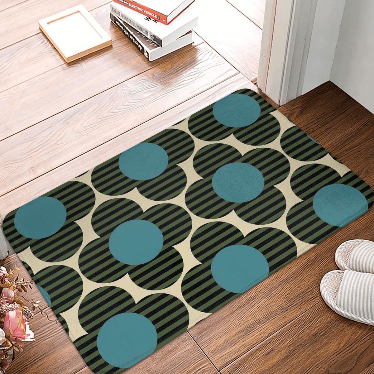 Orla Kiely Doormat Bathroom Rectangle Soft Kitchen Home Carpet Simplicity Flower Absorbent Floor Rug Door Mat Bath Mat