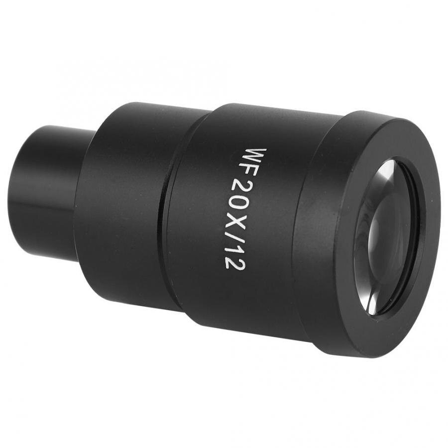 Microscope Eyepiece WF20X/12mm Wide Angle High Eyepoint Optical Lens Scale Eyepiece for Stereo Microscope Eyepiece
