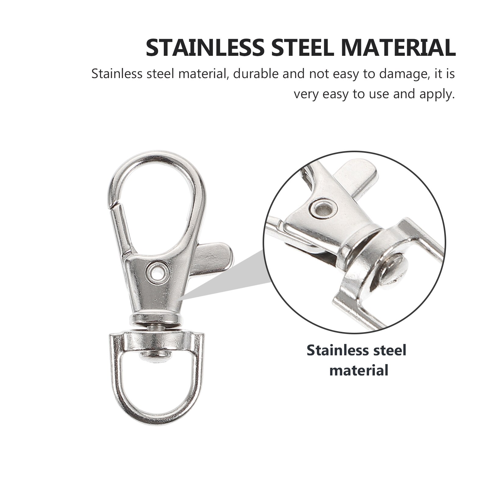 20pcs Bird Cage Locks Stainless Steel Locks Pet Bird Cage Door Buckle Lock