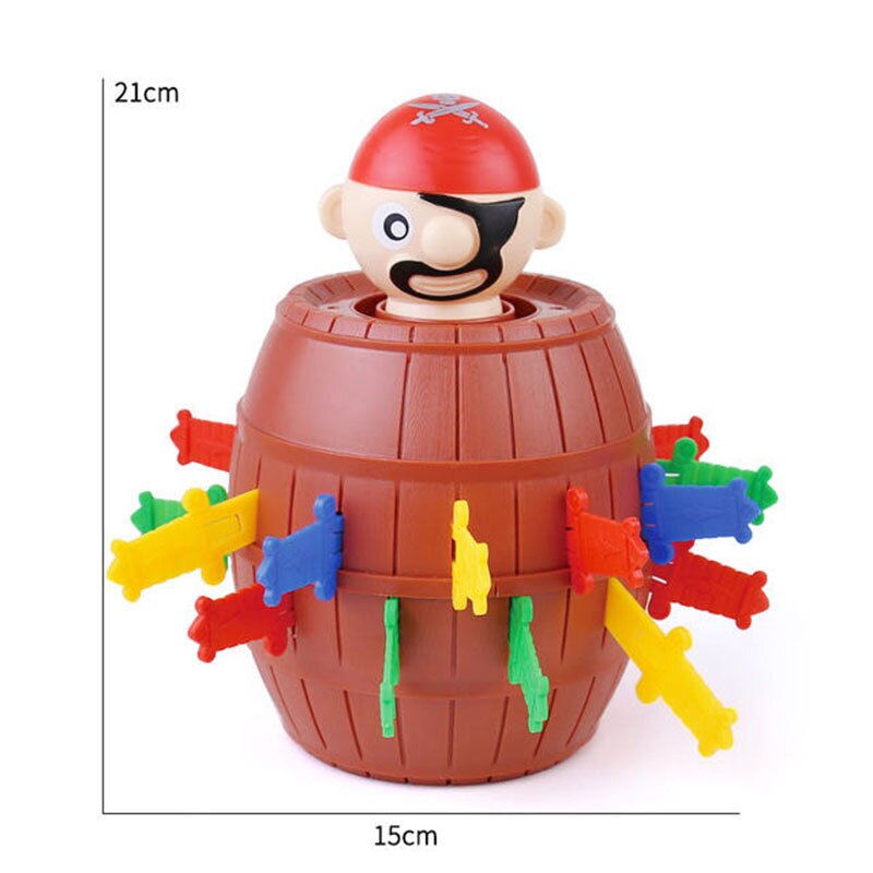 Funny Novelty Kids Children Lucky Stab Pop Up Games Children Tricky Pirate Barrel Games Multiplayer Two-Player Kid
