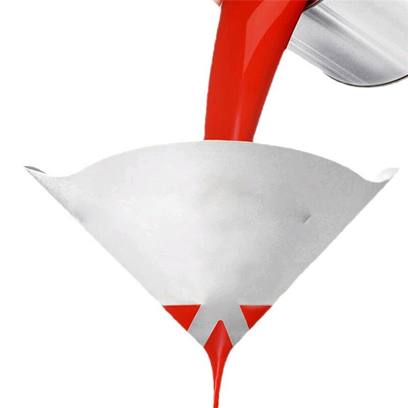230pcs Car Nylon Conical Paper 100 Mesh Paint Strainer Filter Purifying Cup SLC88: Default Title