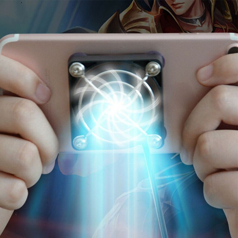 Black USB Cooling Pad Controller Tablet Portable Fan Holder Phone Cooler Rapid
