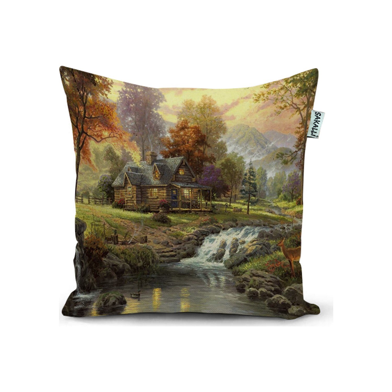 La federa decorativa 3D stampata paesaggio domestico pulisce le tue stanze spedizione gratuita