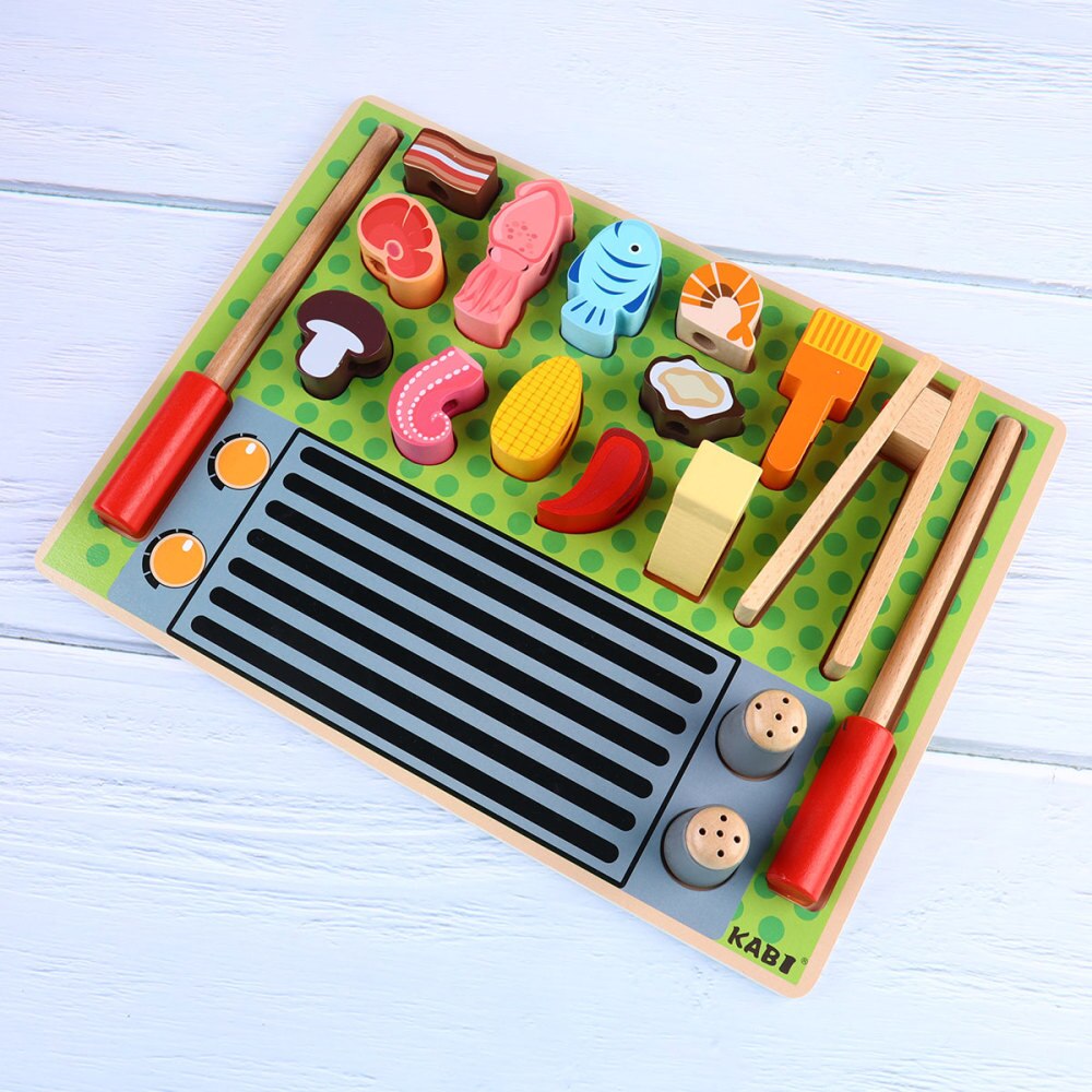 1 set houten kleurrijke imitatie-grappige grappige speeltjes voor meisjes en jongens
