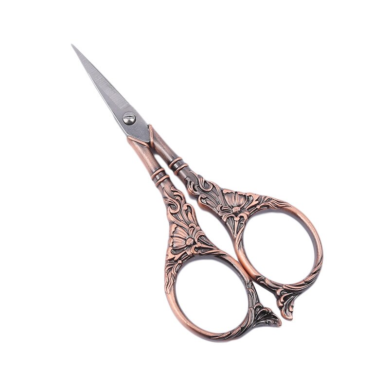 Stainless Steel Sewing Scissors for Fabric Sewing Tool Cross Stitch Scissors Yarn Sewing Accessories Craft Scissors: Red