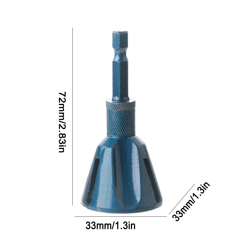 6-20mm Entgraten Externe Fase Werkzeug verhexen/Dreieck Schaft Metall Entgraten Bohrer Schnelle Entfernen Grat Werkzeug Auto Motorrad Reifen Reparatur: Orange