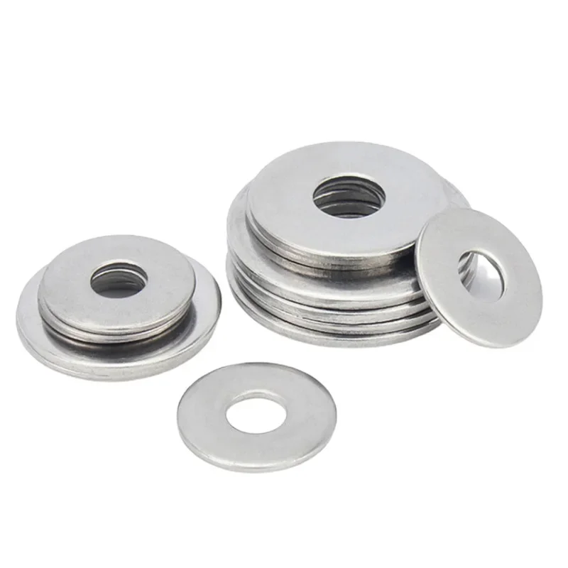 304 Stainless Steel Big Metal Gasket / Flat Washers M1.6-M22