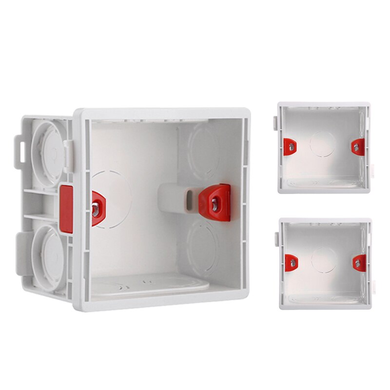 86 type British Standard electrical adjustable mounting box cassette switch socket junction box concealed internal mounting box: army green