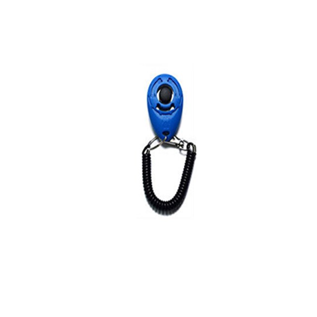 Pet Dog Dog Training Dog Supplies Clicker Trainer Fast Dog Training Device Clicker Whistle Password Equipment Trainer: Blue