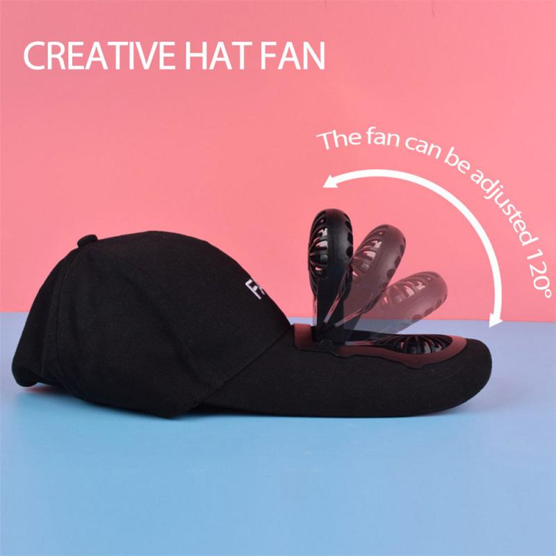 Chapéu de sol criativo com ventilador elétrico ventilador de carregamento usb chapéu verão ao ar livre caminhadas acampamento golfe chapéu boné de carregamento usb ao ar livre vestuário