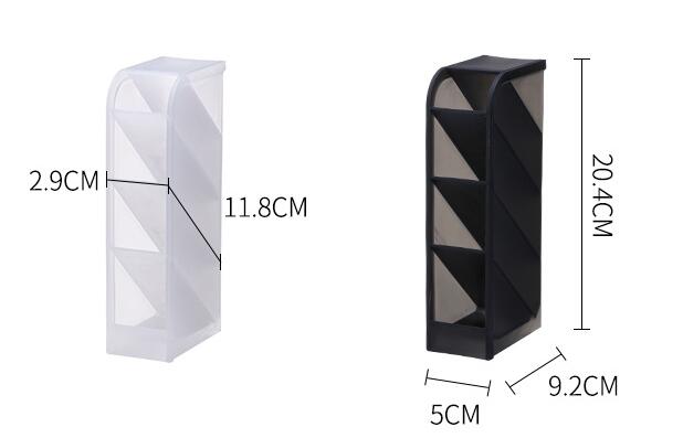 Multi-function 4 Grid Desktop Storage Box Simple Pen Holder Office School Stationery Holder