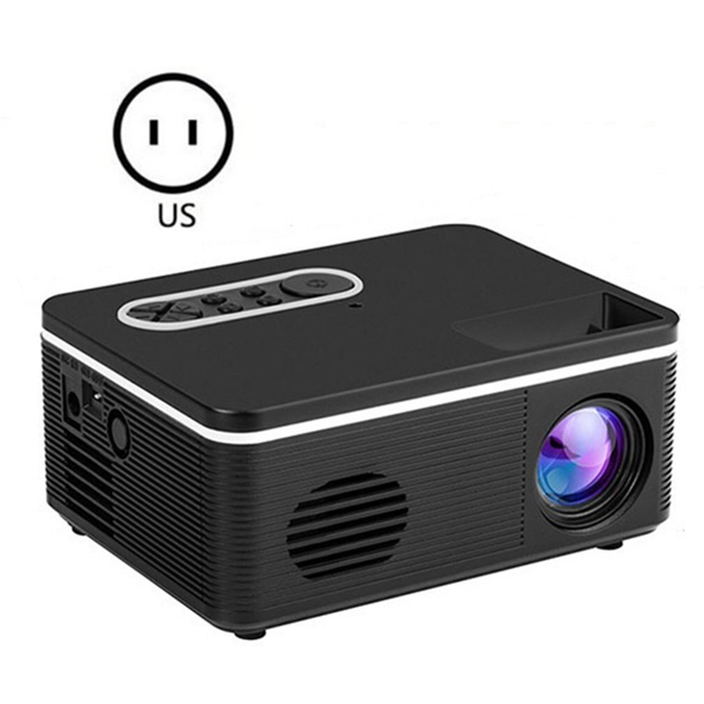 S361 Portable Mini Projector 600 Lumen LED Projector Built-in Speaker Home Media Player Projector HD LED Multimedia