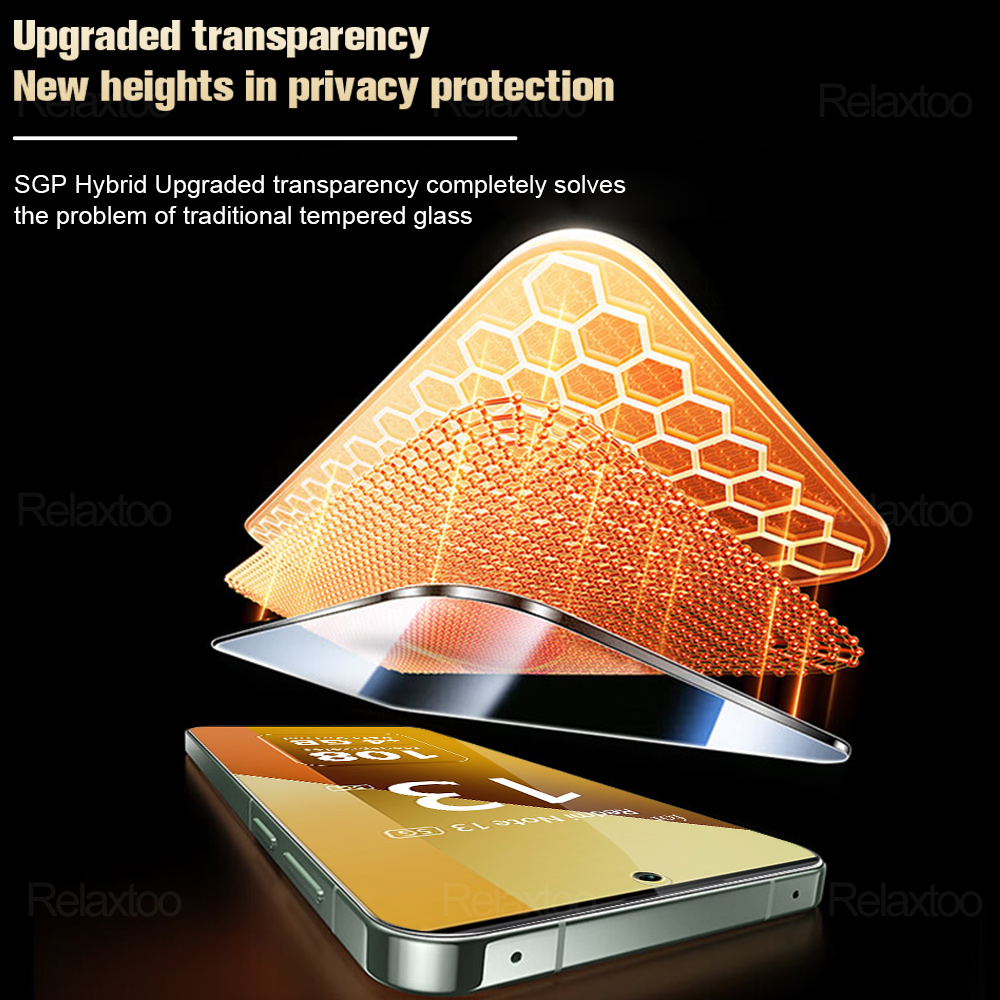 1-5Pcs Armor Full Cover Tempered Glass For Xiaomi Redmi Note 13 Note13 15 Pro 13Pro 14 Note14 14S 4G 15Pro 5G Screen Protector