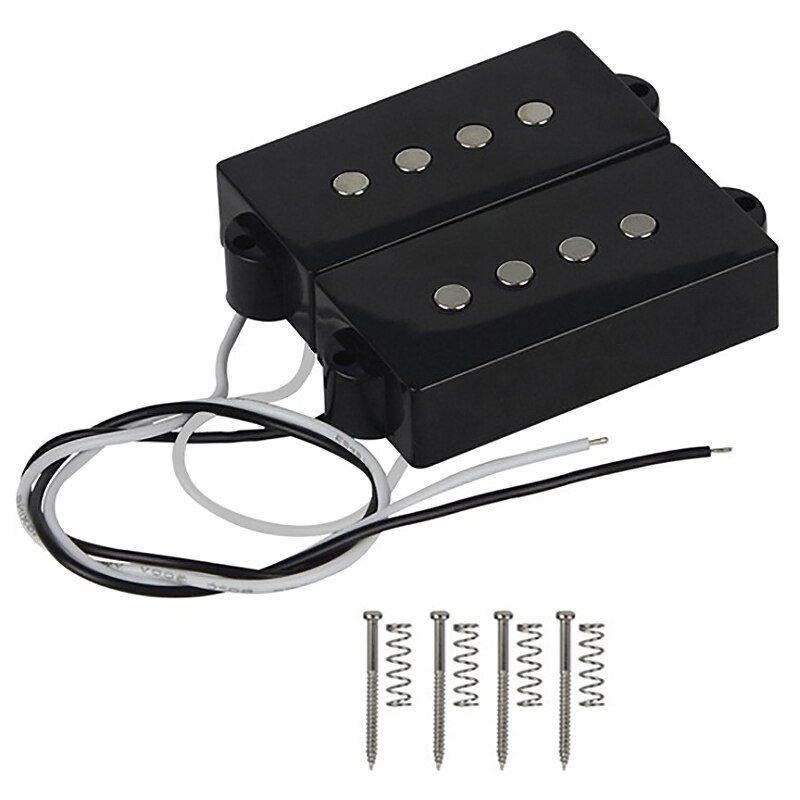 Pb P Bass Pickup Humbucker Pickup Voor 4 String P Bass Vervanging Basgitaar Deel, Zwart
