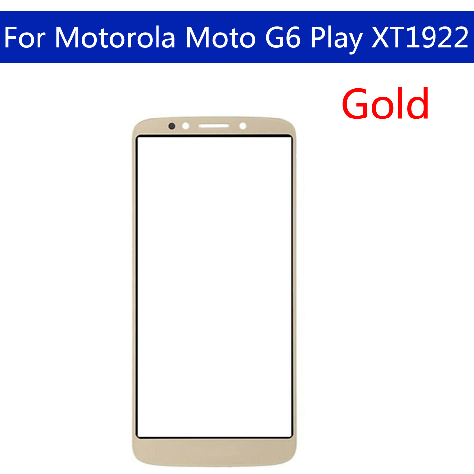 10pcs\lot Touchscreen For Motorola Moto G6 Play XT1922 Touch Screen Front Panel Glass Lens LCD Outer Glass 5.7&quot;