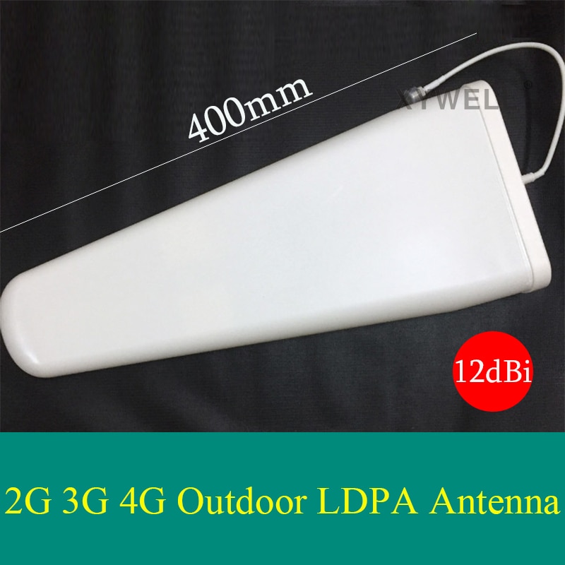 Antena XYWELL 2G 3G 4G Antenna12dBi de alta ganancia 800-2700mhz antena exterior LPDA Yagi para repetidor de señal de teléfono móvil 3G 4G GSM