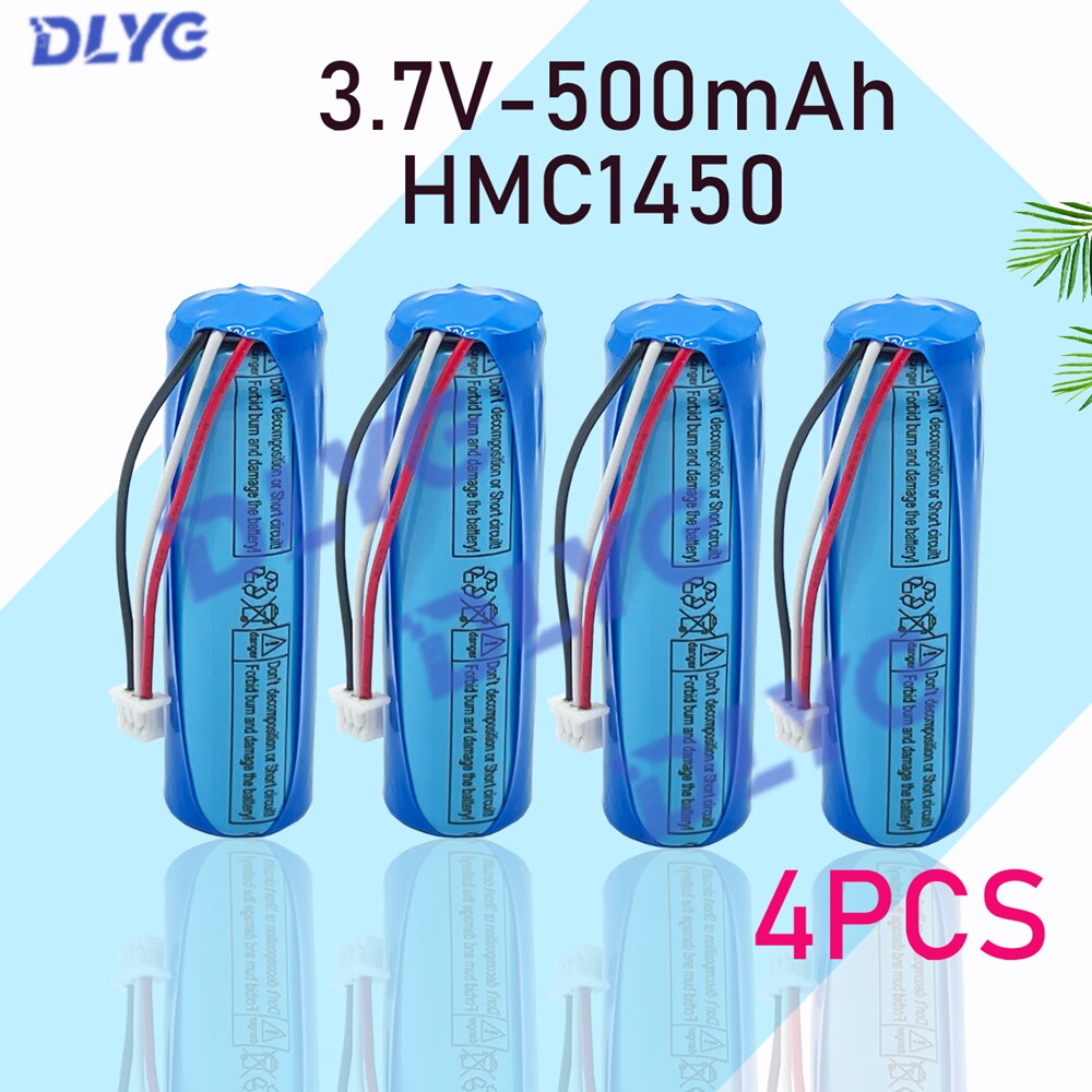 For 70mai Dash Cam Pro accessories 3.7V lithium battery HMC1450, car DVR car recorder special lithium battery500mAh: 4PCS