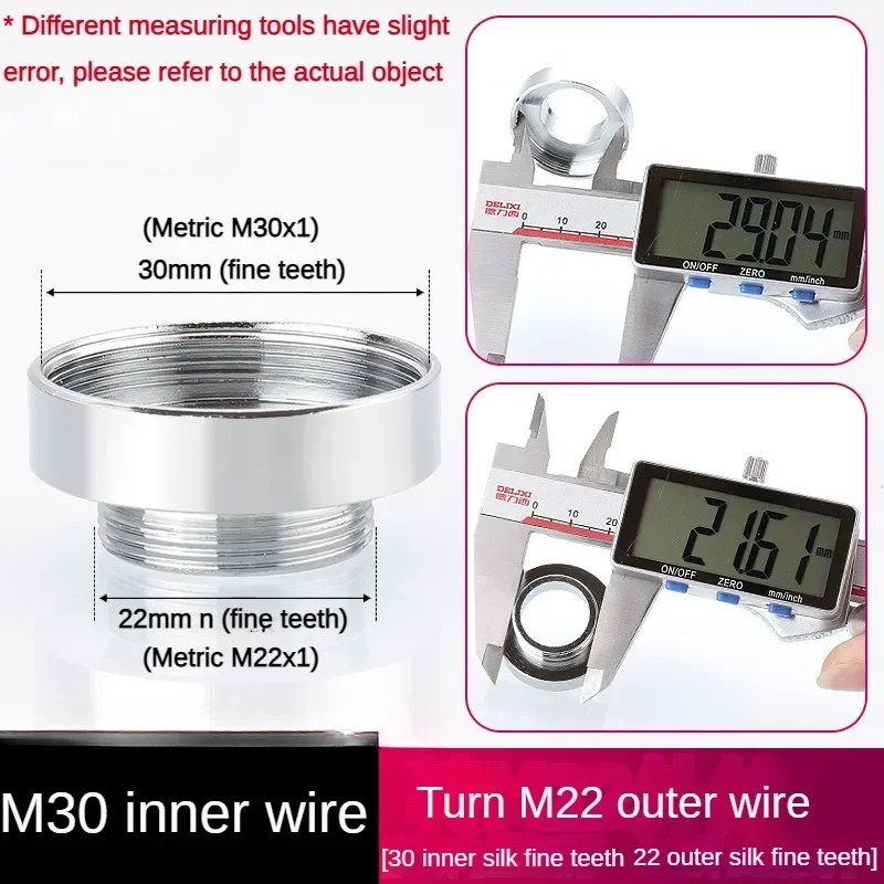 Kranadapter 24 omdreining 16 18 20 22 24 26 28 30 32mm innvendig og utvendig fintannet krankonverteringsgjengetilbehør: Lavendel