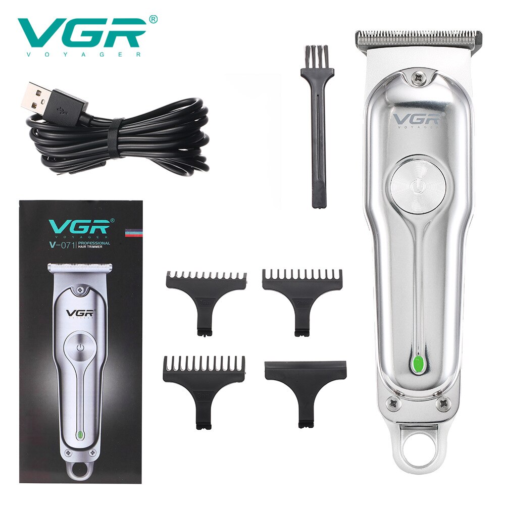 Stijl Tondeuse Graveren Metalen Elektrische Tondeuse Roestvrijstalen Lemmet Tondeuse Clippers Usb Oplaadbare V-071