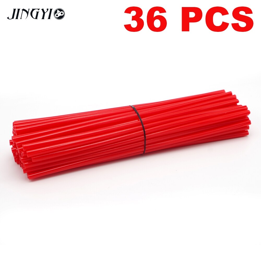 Motorcycle Dirt Bike Wheel Rim Spoke Skins Covers Wrap Tubes Decor Protector For KTM 65 85 250 125 SX KLX250 KLX450R 450 530 EXC: Red