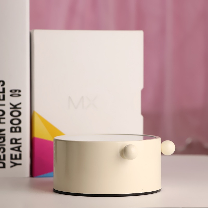 Metal Night Light Alarm Clock Silent Digital Alarm Clocks Compact Cute Kids Table Clock Mini Bedroom Decor