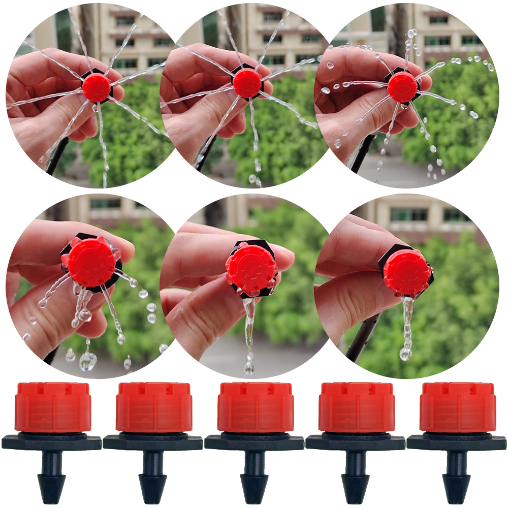 Micro Kit d'Arrosage Goutte à Goutte pour Serre, Système d'Irrigation existent et Goutteur Réglable, Tuyau 4/7 en Effet, 15m-25m