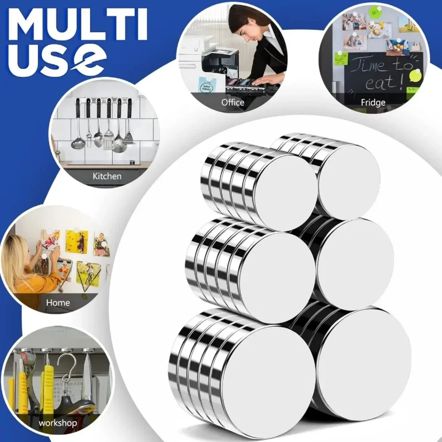 Super Strong Round Magnets Powerful Magnets for Fridge, DIY, Building, Scientific, Craft, and Office Magnets Imanes Disc Magnet