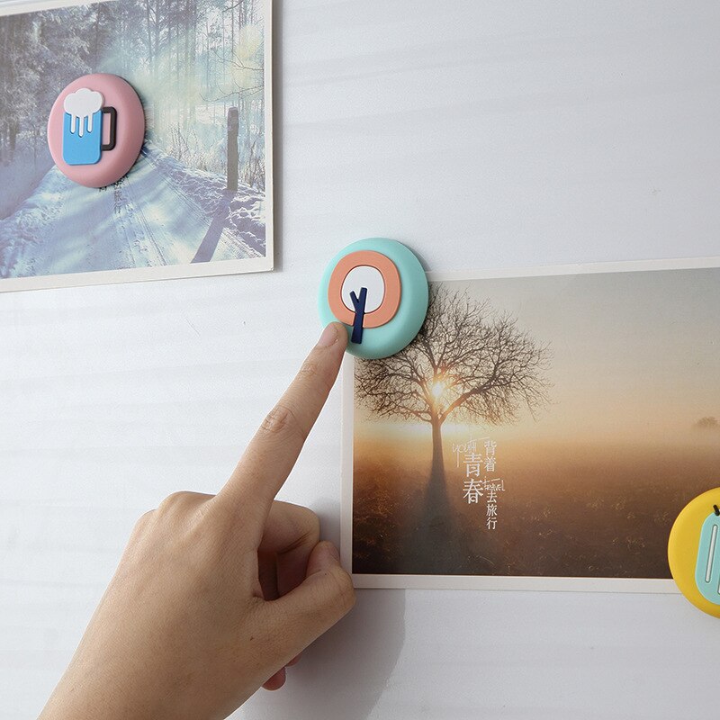 1pc Refrigerator Magnets Cartoon Cute Refrigerator Magnetic Stickers Photo Magnetic Sticker Decoration