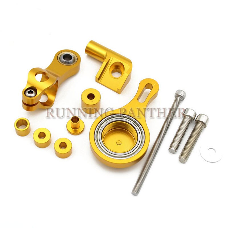 Zilver Voor YAMAHA YZF R6 2006/R1 Motorfietsen Verstelbare Steering Stabiliseren Damper Bracket Mount ondersteuning Kit