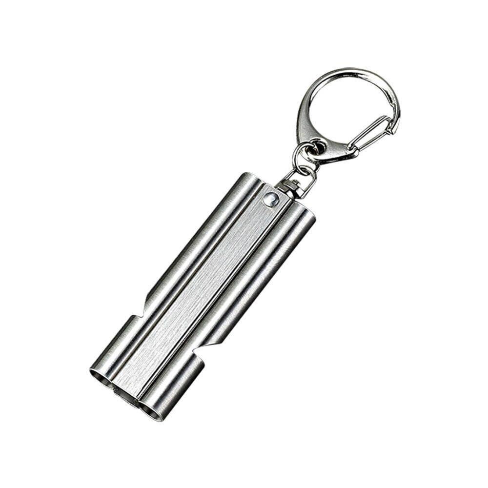 Sifflet en acier inoxydable SOS de survie de randonnée d'urgence de sauvetage de 120 décibels