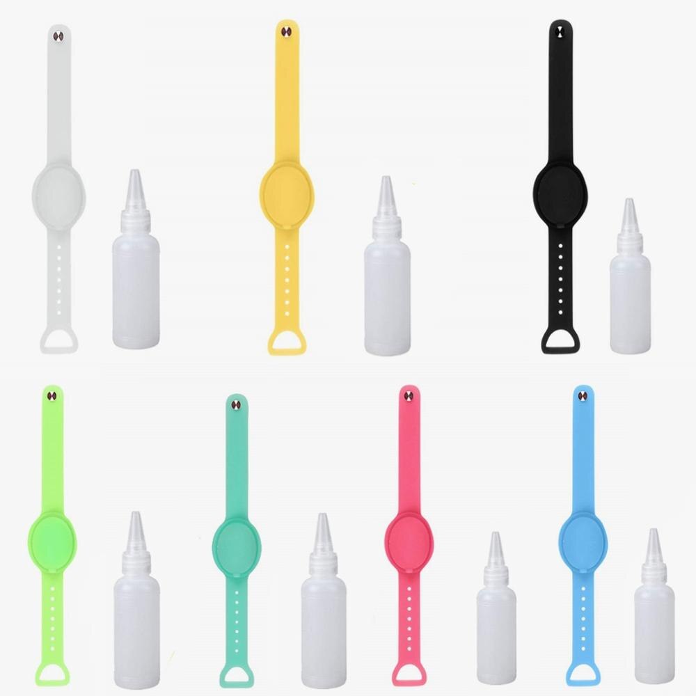Adjustable Hand Sanitizer Wristband Hand Sanitizer Dispenser Bracelet Pumps Wristband Hand Dispenser With Refillable Bottle