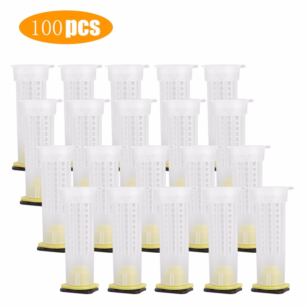 Insect Rearing Cups 100 Set/lot Beekeeping Rearing Cup Kit Queen Bee H... – Grandado
