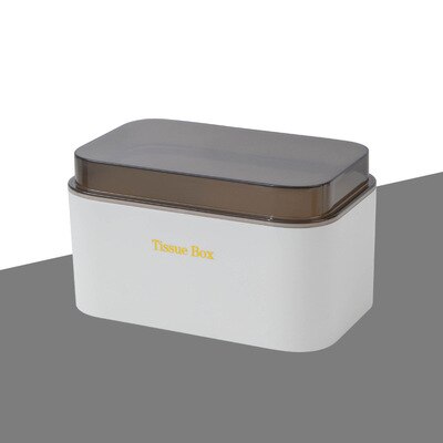 Waterproof Tissue Box Bathroom Paper Towel Storage Rack Wall-mounted Toilet Tissue Holder Paper Holder Wc Accessories: White