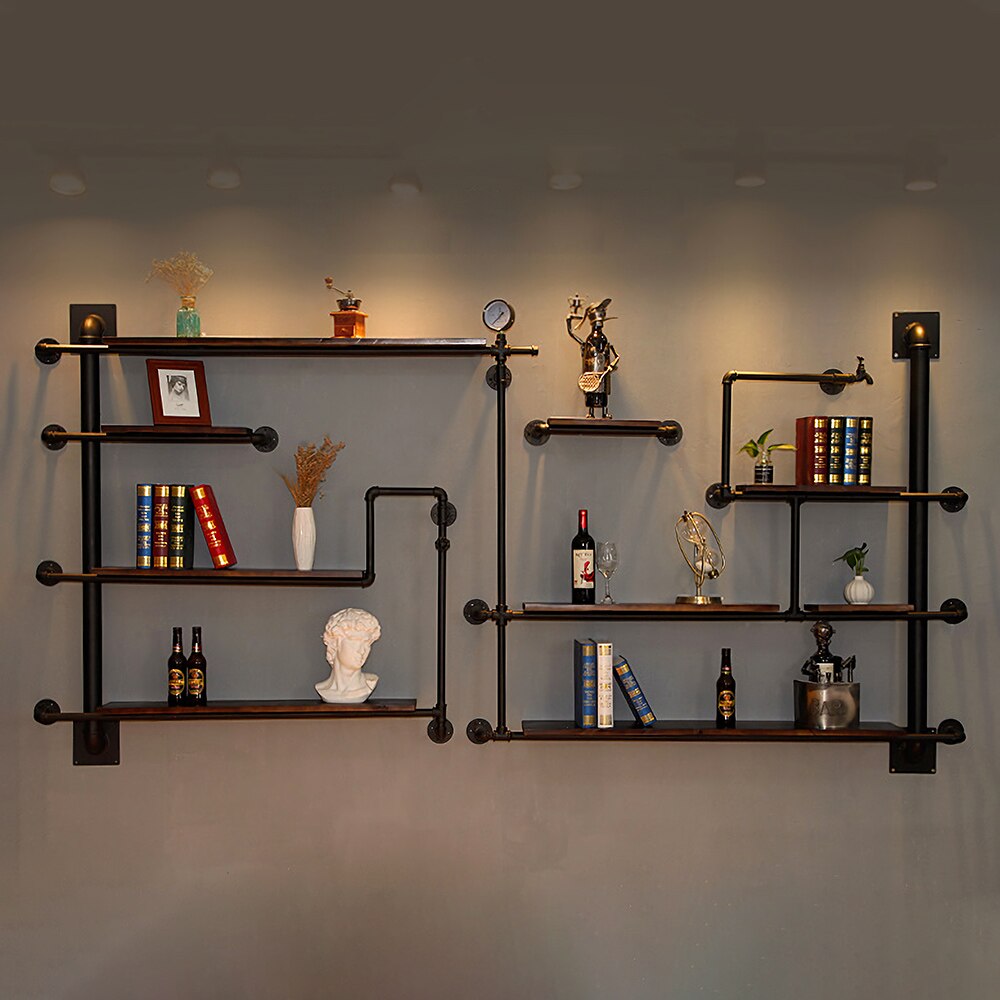 10 Pcs 1/2 "3/4" Black Decoratieve Gietijzer Vloer/Muur Flens Smeedbaar Gietijzer Buisleidingen BSP schroefdraad Gat