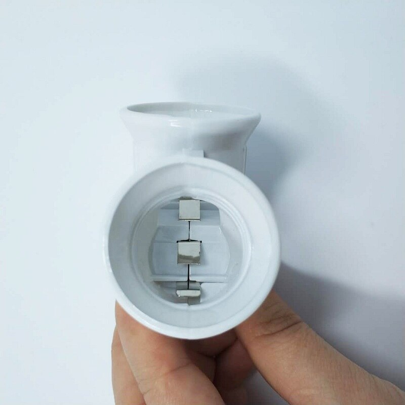 E27 to 2 e27 led pærer lampeholder konverter pære lampe lysdåse adapter splitter konverter skrue induktion lampeholder
