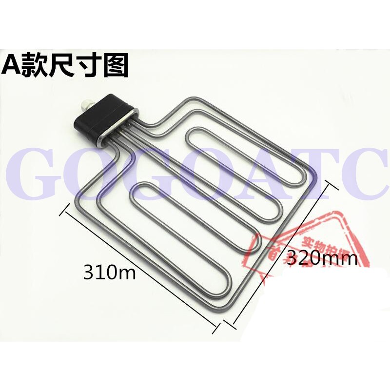 Flat-head rice steamer heating tube: A ss304 380v 9kw