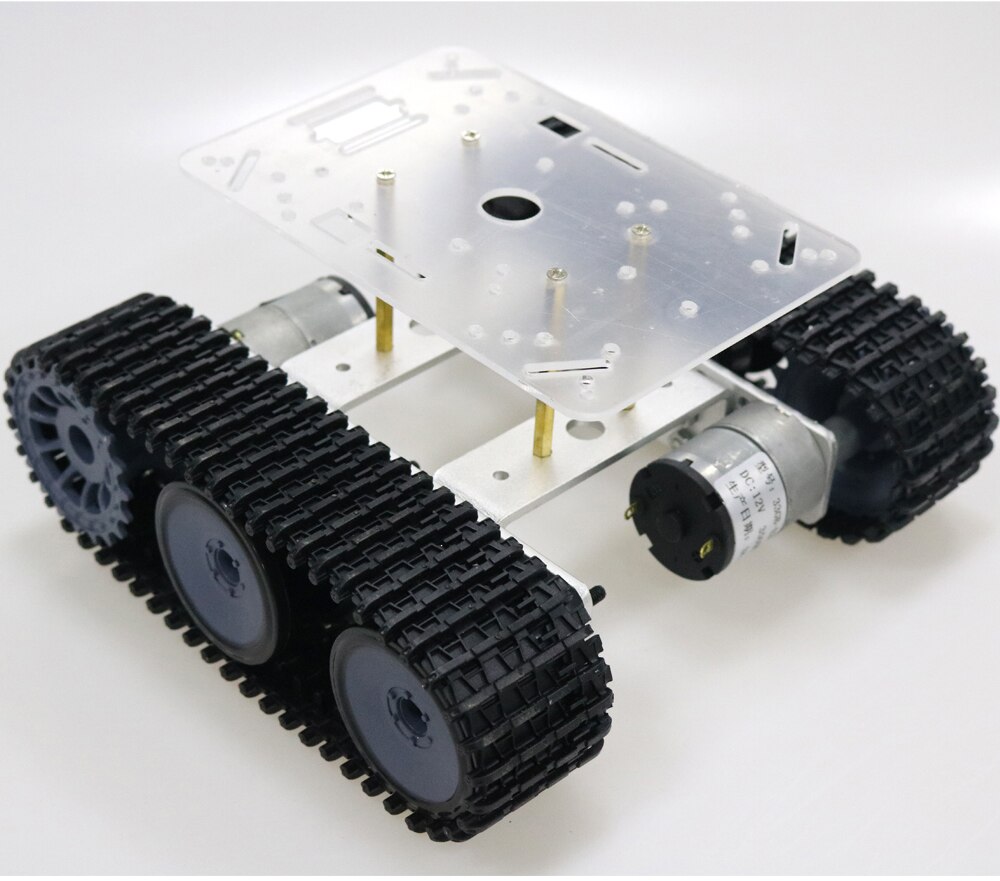 Rc metal robô tanque chassi mini lagarta tp100 lagarta veículo com pista de plástico para arduino diy kit educacional
