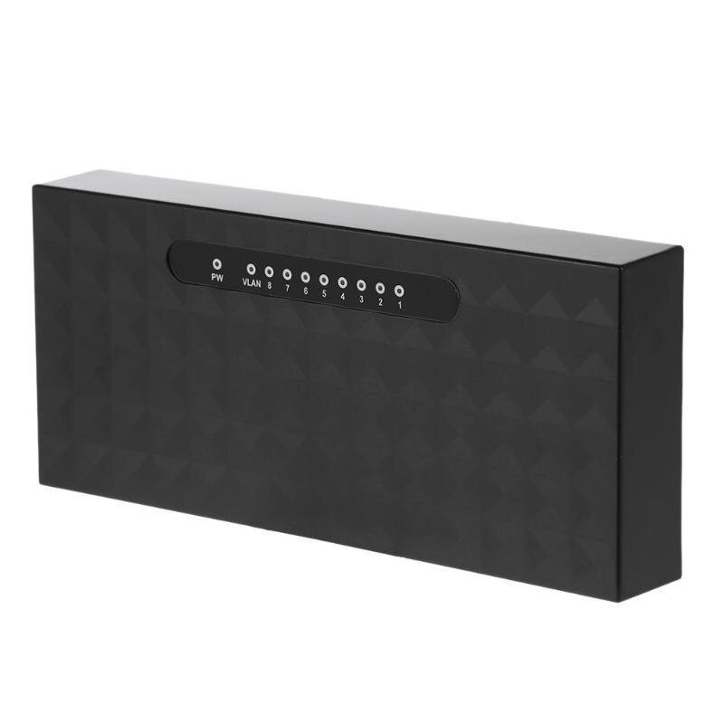 Sieci 8 portowy przełącznik biurkowy 10/100 mb/s szybki Ethernet przełącznik Lan Centrum wsparcie 6-55V