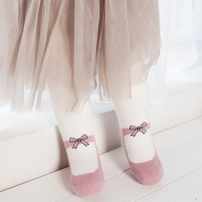Children Winter Warm Baby Tights Toddler Cute Bow Pantyhose Autumn Infant Stockings Kids Girl Princess Ballet Tights