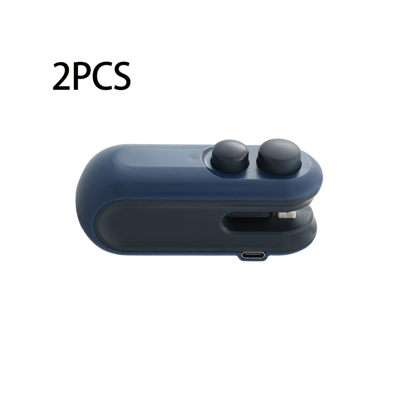 1/2 stücke Mini Wärme Tasche Abdichtung Maschine Lebensmittel Versiegelung Maschine Clip Tasche Handheld Wiederaufladbare Heißsiegelgerät Tragbare Versiegelung Tasche maschine: Grün