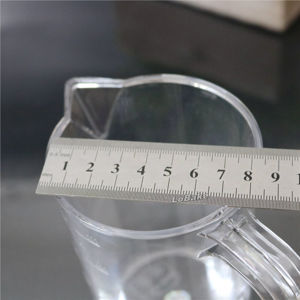 Newest 500ml hard PC polycarbonate measuring cup mug with detail measure sizes marks for kitchen cooking gadgets