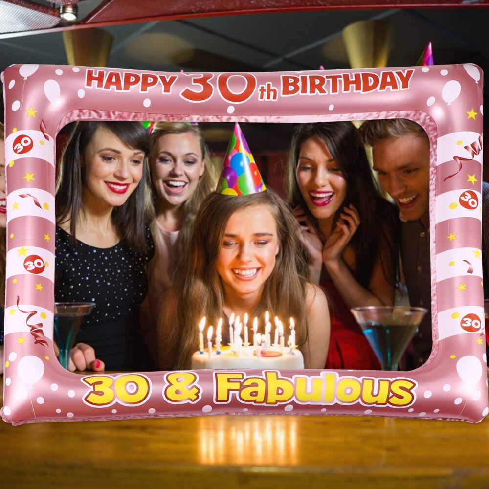 Cadre Photo gonflable en PVC, 1 pièce, accessoires de fête pour anniversaire, fourniture pour les 18 ans