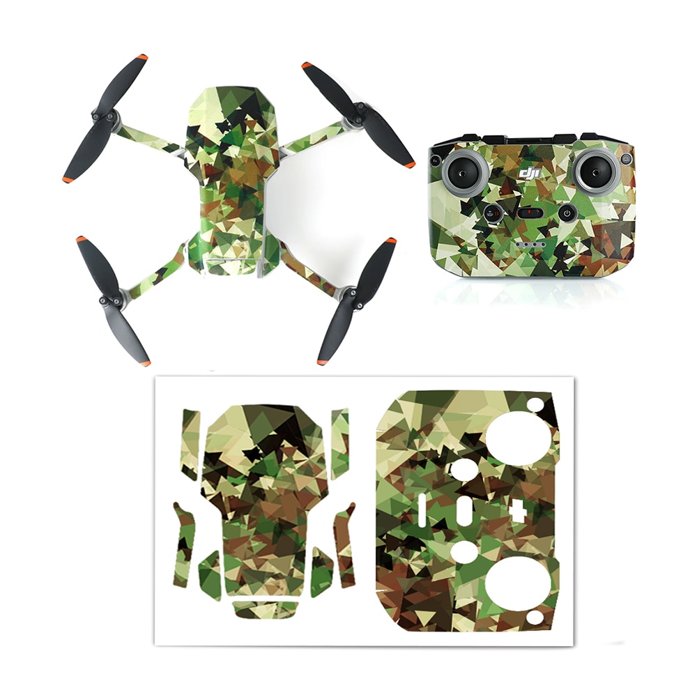 DJI Mini 2 PVC Stickers Drone Body Skin Arm Remote Control Decals for DJI Mavic Mini 2 Fly More Combo Accessories