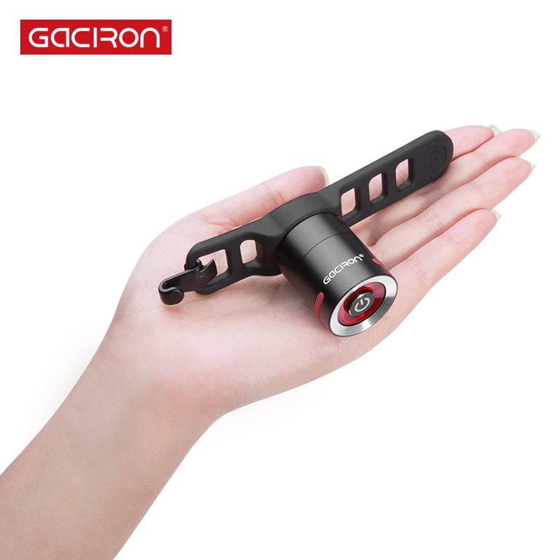 Gaciron bicicleta luz trasera impermeable Riding luz trasera LED USB recargable carretera Ciclismo Luz de cola de la lámpara Luces de bicicleta Accesorios