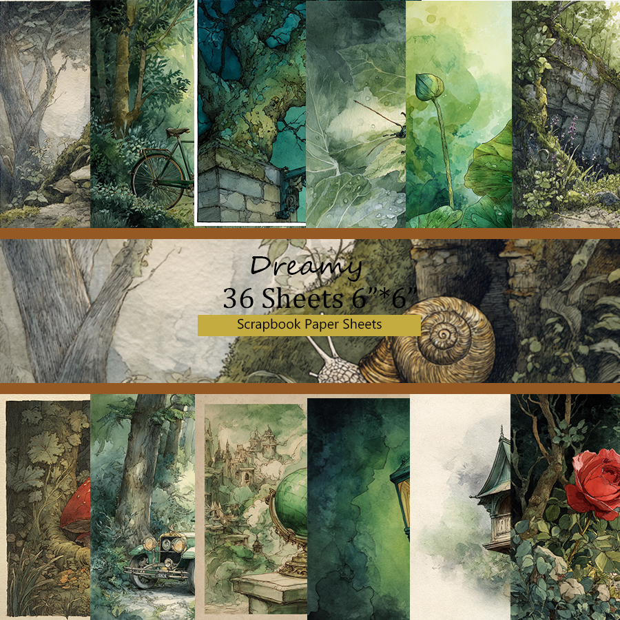 36 hojas de papel decorativo para álbum de recortes de 6 "x 6": para álbumes de recortes, origami, proyectos escolares y fabricación de tarjetas.: 2